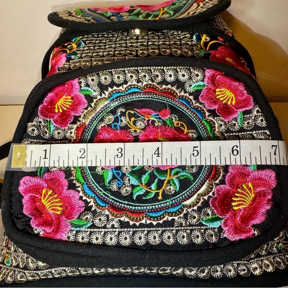 Unique Flowery Backpack - one of a kind - Picture 15 of 15